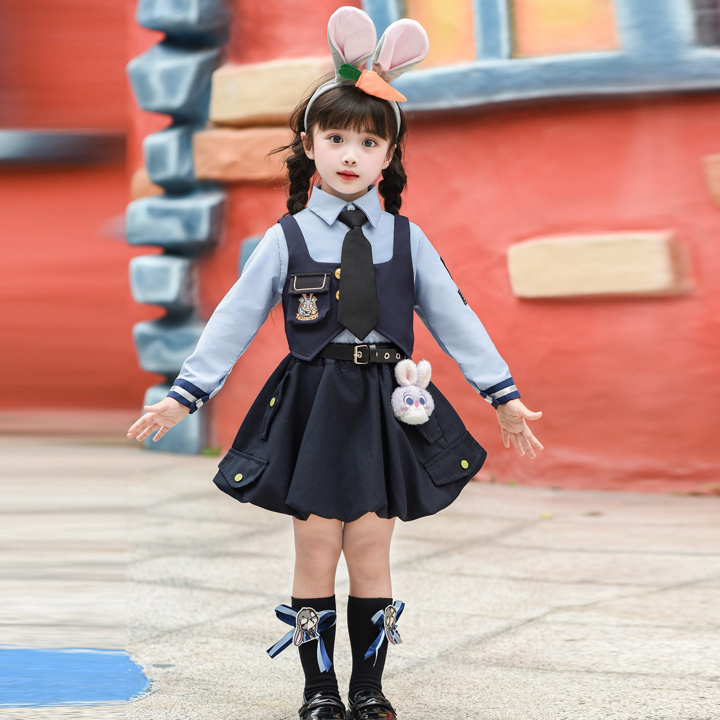 女童套装疯狂动物城尼克狐狸演出服春秋扮演兔子警官儿童cos服装,童装/婴儿装/亲子装,儿童演出服,淘宝优惠券,粉丝福利购,淘宝优惠卷