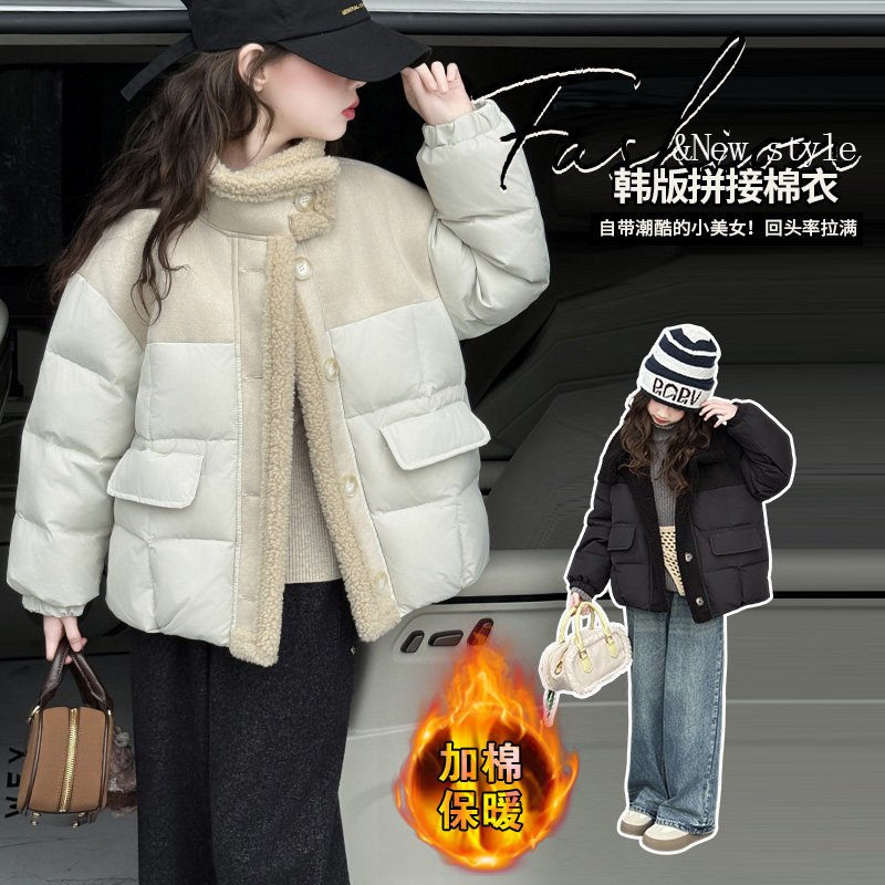 女童冬季加厚保暖韩版洋气棉服