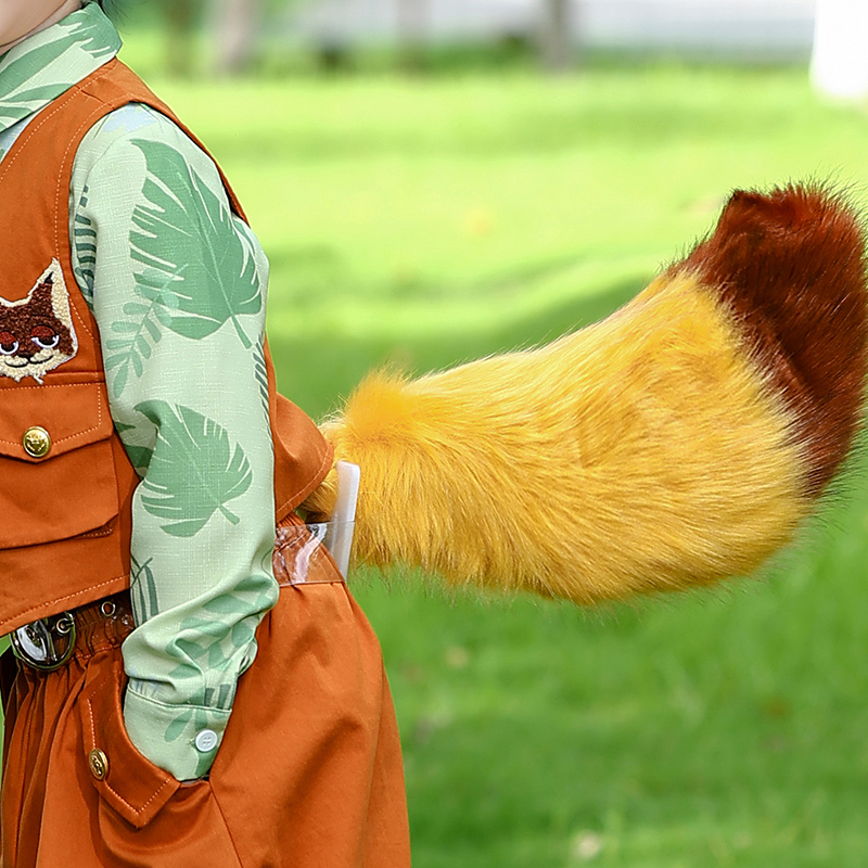 男女童疯狂动物城尼克狐狸演出配饰兔子警官儿童cos发箍帽子尾巴