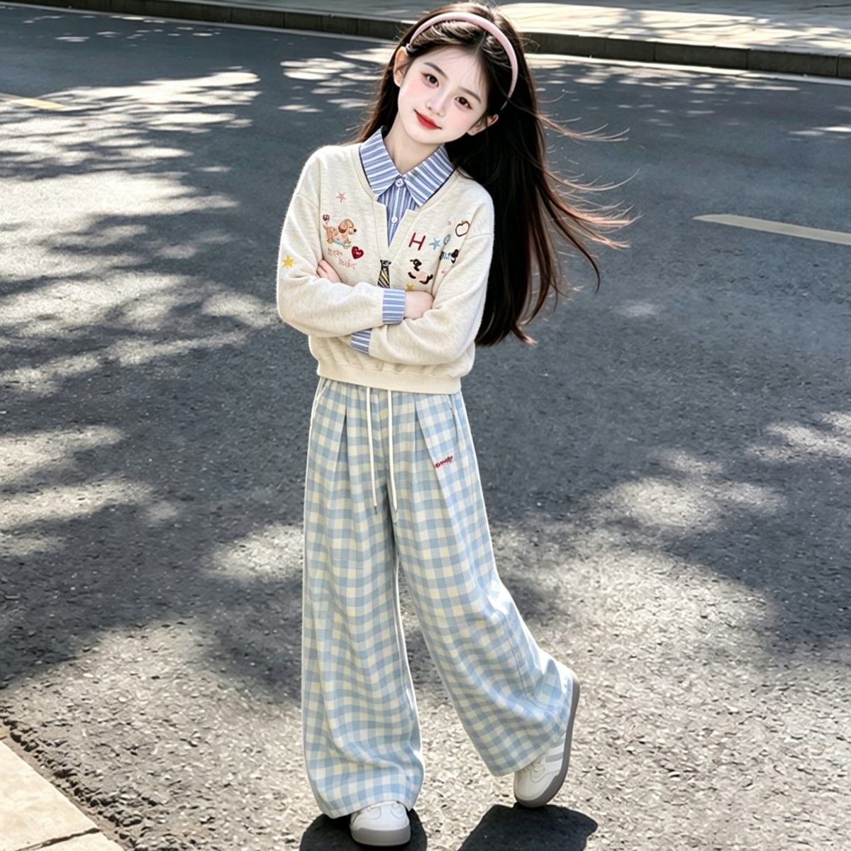女童卫衣裤子秋季新款儿童爆款运动装中大童休闲套装时尚童装衣服