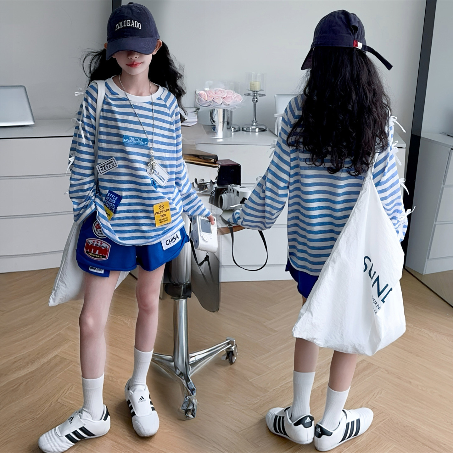 女童防晒衣套装夏季新款儿童韩版女孩休闲短裤两件套冰凉童装衣服