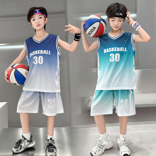 男童夏装无袖套装2026年新款中大童运动速干夏款球服儿童夏季30号