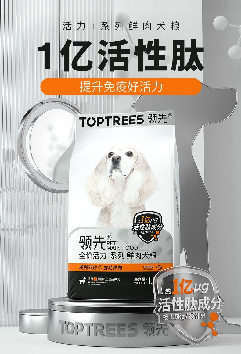 领先活力+系列A级鲜肉犬粮1.5kg,宠物/宠物食品及用品,狗全价风干/烘焙粮,淘宝优惠券,粉丝福利购,淘宝优惠卷