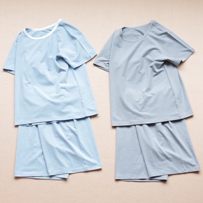 薄款莫代尔棉宽松短袖短裤家居服