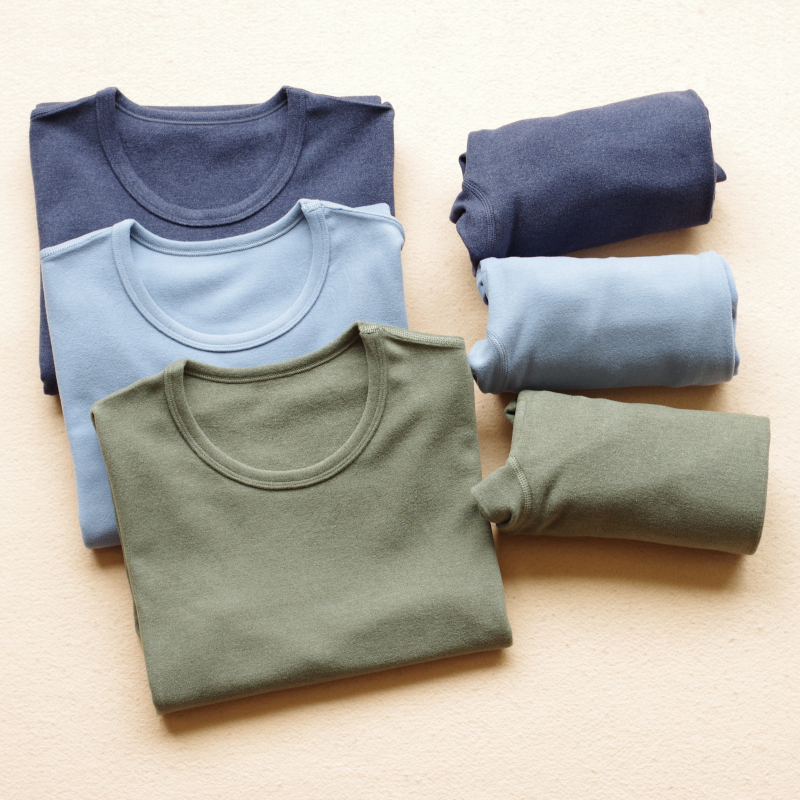 无骨薄绒内衣套装男秋冬保暖儿童