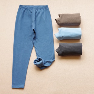 儿童保暖裤中腰大男童薄绒秋裤青少年亲子加厚无骨小女孩打底裤冬
