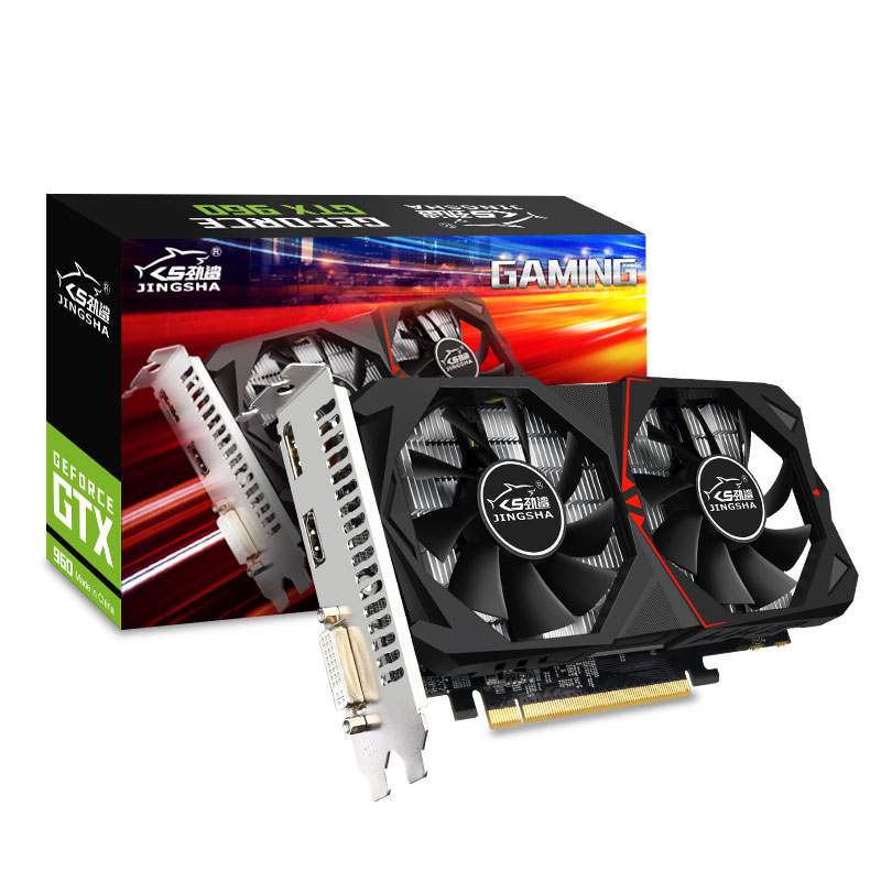 全新劲鲨gtx 960显卡2g电脑台式机游戏独显dvi接口双