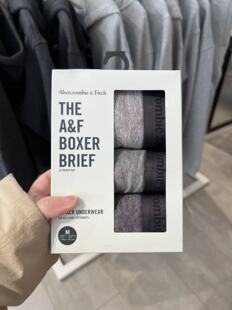 Abercrombie&Fitch AF男款平角内裤套盒两色可选不支持退换