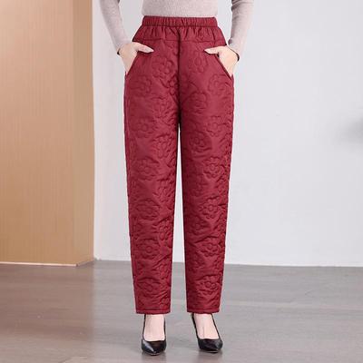 裤子2024中老年女裤加厚棉裤