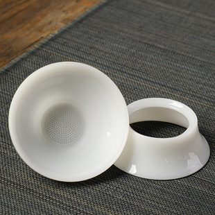 冰种璞玉瓷茶漏茶滤茶叶过滤网单网单独茶隔泡茶过滤器陶瓷分离