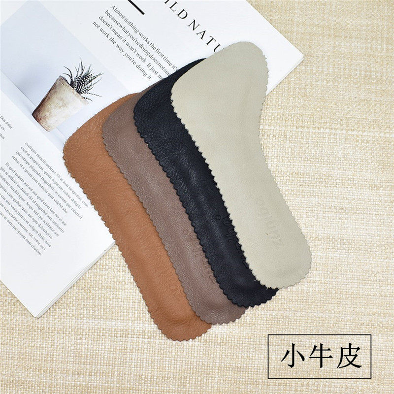头层牛皮女士凉鞋鱼嘴鞋垫舒适防滑防臭自粘七分垫高跟鞋半垫新软