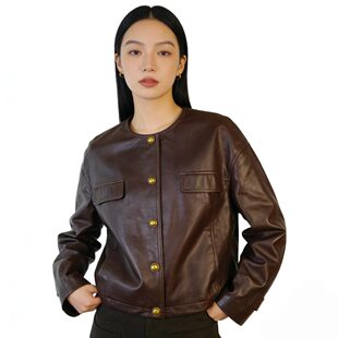 简约绵羊皮女士皮衣 时尚 LZ9411 新款