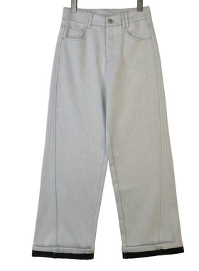 BD2571 新款时尚简约百搭加绒女士牛仔裤长裤 【15】