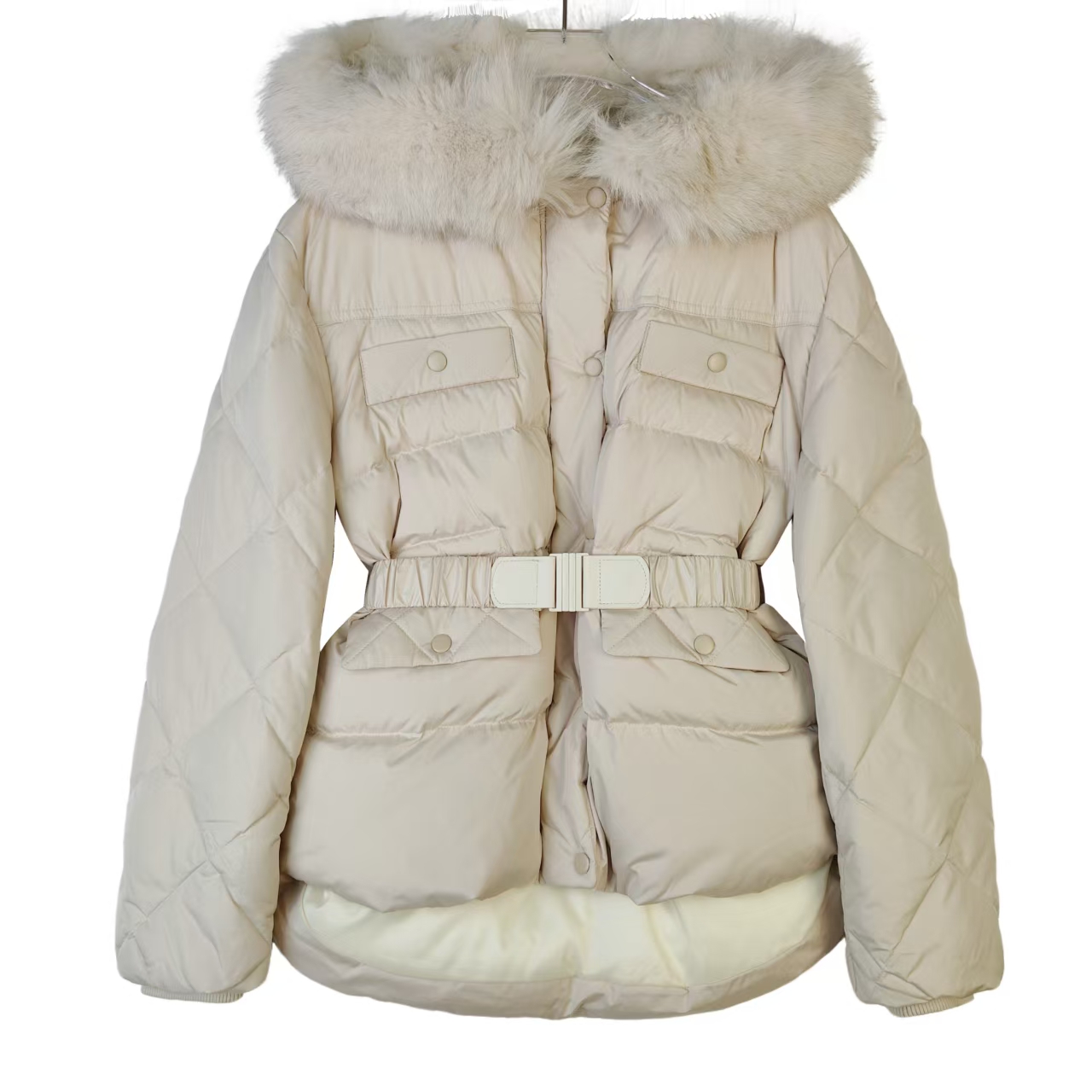 PYY954 新款时尚韩版优雅气质收腰女士连帽羽绒服