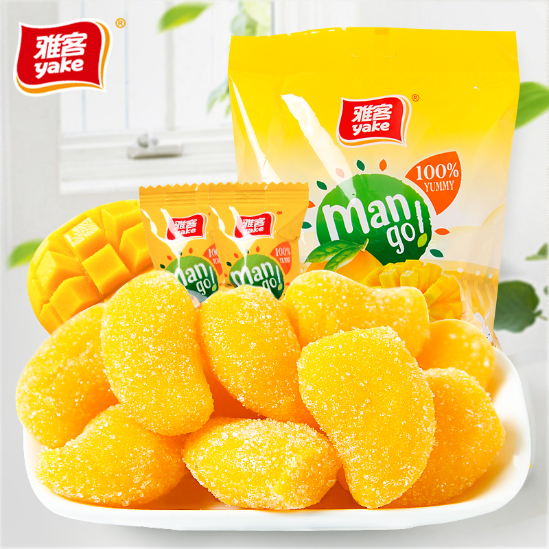 雅客 芒果味软糖 500g*2袋 双重优惠折后￥25包邮