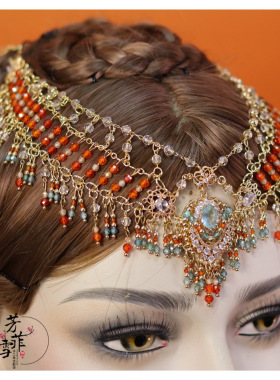 芳菲雪多层流苏异域风额饰额链