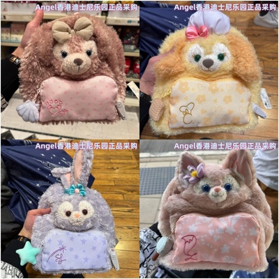 香港迪士尼 限定玲娜贝儿饼饼星戴露七宝可琦安可爱书包 双肩背包