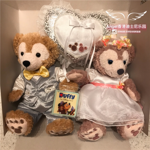 迪士尼卡通毛绒公仔婚车娃娃