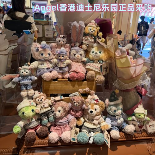 香港迪士尼 2025冬日版限定olu玲娜贝儿星黛露卡毛绒公仔挂件玩偶