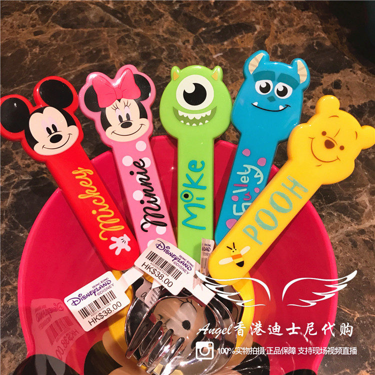 香港迪士尼米奇米妮卡通餐具图片