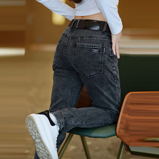 牛仔裤男款修身小脚2026新款秋季小直筒男装休闲裤子耐穿耐磨弹力