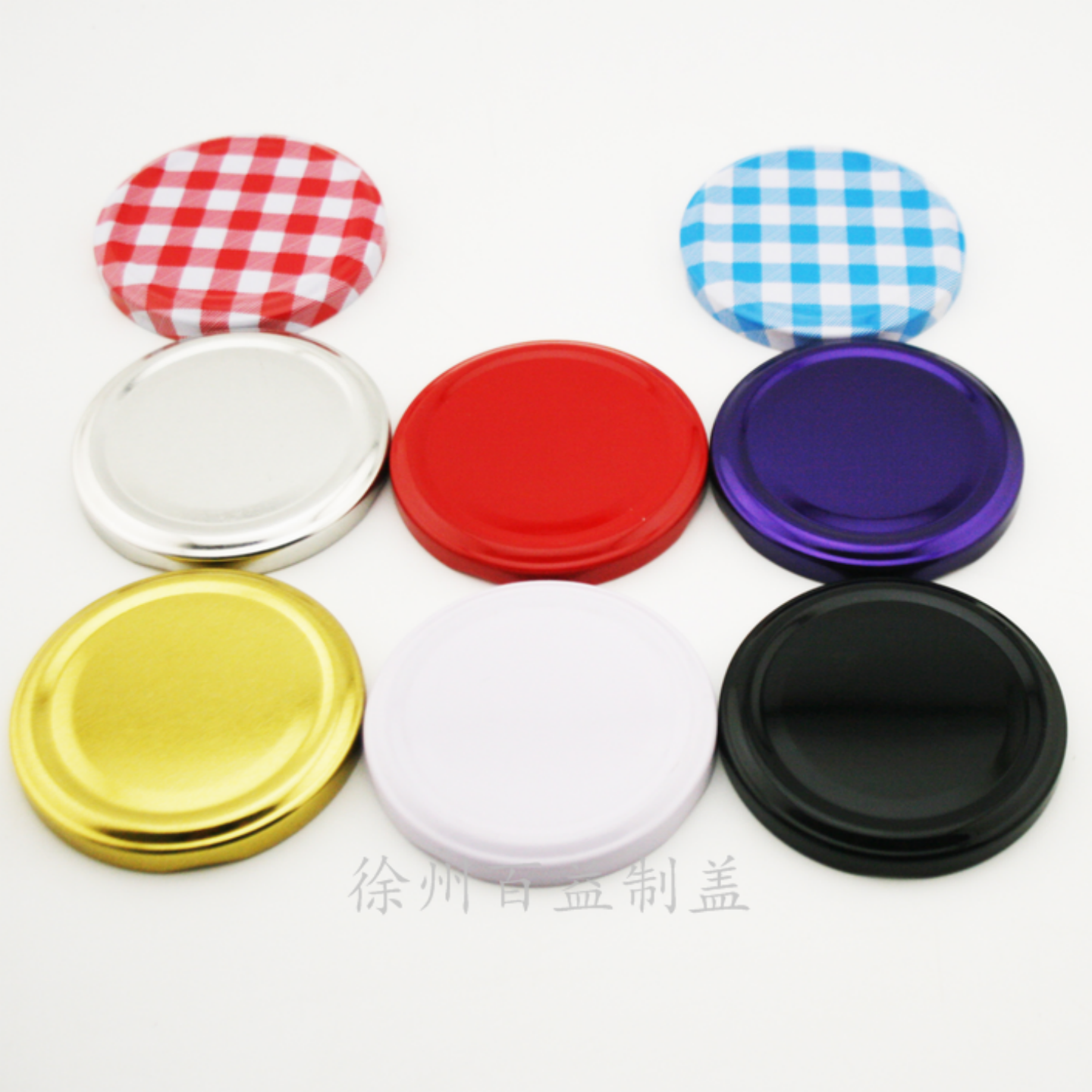 定制印刷logo玻璃罐头瓶盖密封通用蜂蜜饮料瓶盖调料瓶盖马口铁盖图片