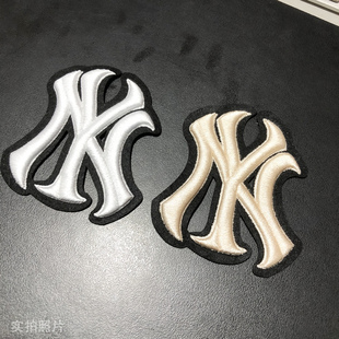胸章绣立体刺绣徽章潮牌卡通时尚布贴破洞牛仔裤子衣服补图案NY