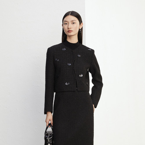 小香风外套女2025新款冬