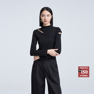 女上衣打底衫 恩瑞妮专柜同款 显瘦气质淑女针织衫 新款 2025秋季