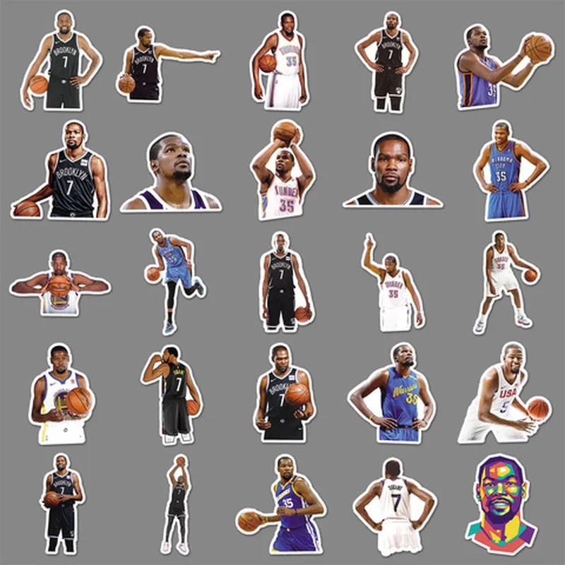 手机壳张礼物50明星周边杜兰特篮球NBA手账本笔记本装饰diy贴纸