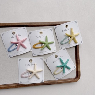 小众海椰星星bb夹儿童刘海夹碎发夹宝宝可爱边夹侧夹女孩发饰 韩版