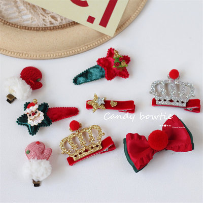 原创发饰圣诞可爱宝宝头饰发夹