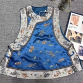 云禾锦2026春季 高级感刺绣马甲上衣 新中式 新款 中国风复古盘扣女装