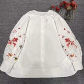 新款 长袖 中国风复古女装 高级感刺绣衬衫 上衣 新中式 云禾锦2026春季