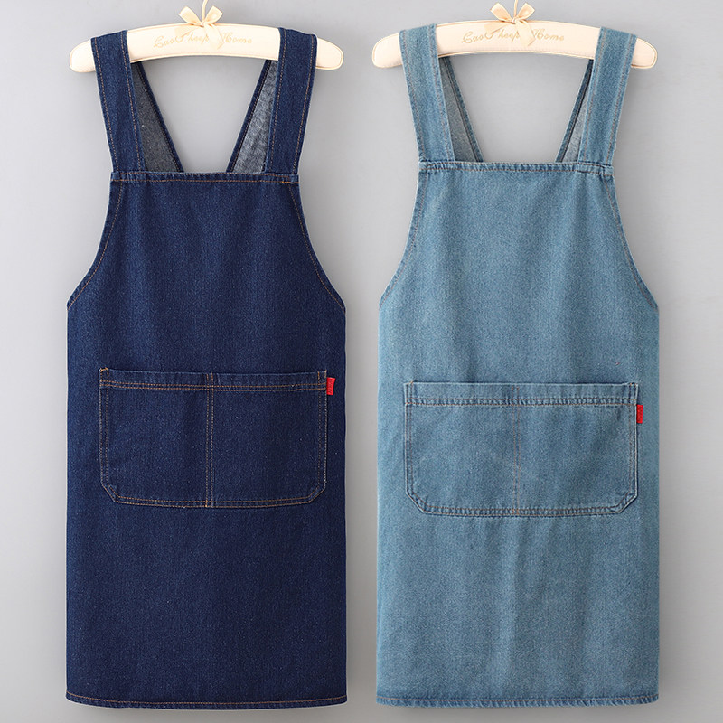 水洗牛仔围裙家用厨房做饭耐磨男女餐饮奶茶咖啡上班工作服定制字,家庭/个人清洁工具,围裙,淘宝优惠券,粉丝福利购,淘宝优惠卷