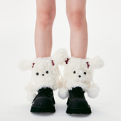 杨二大梦原创泰迪小狗腿套女加厚保暖百搭袜套拉提腿套护小腿袜脖