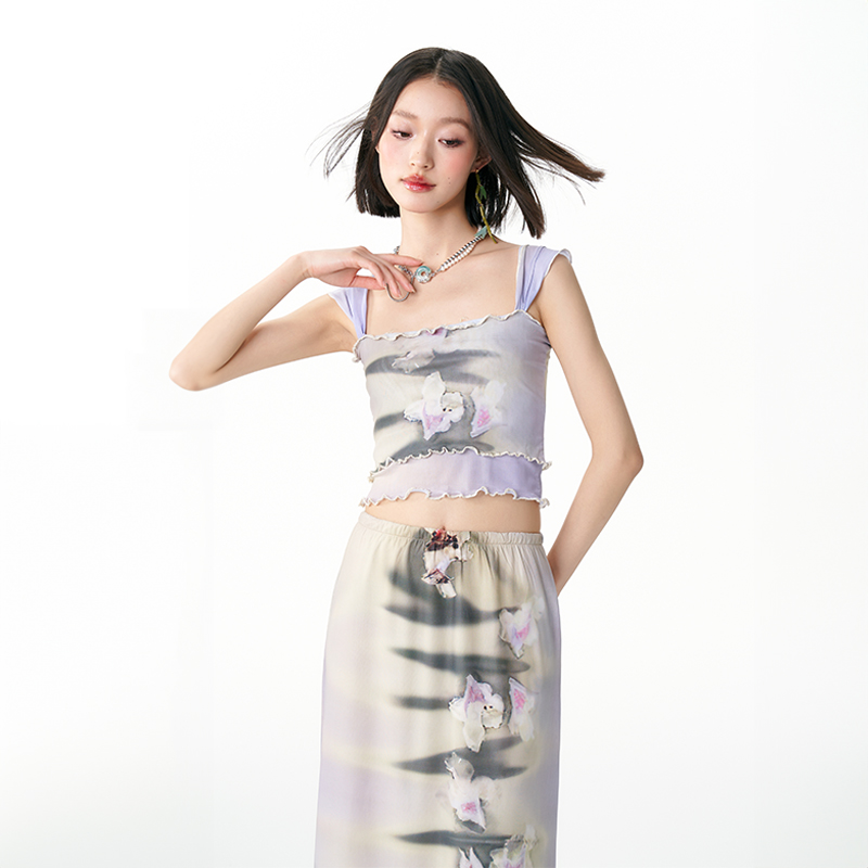 杨二大梦网纱花朵套装