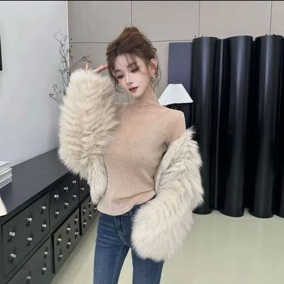 高级感堆堆领星空通用型纯色长袖