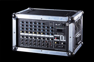 凯力牌1500W2400W3000W专业便携移动式 8路调音台功放 航空箱一体式