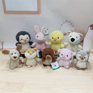 原点绒创妮妮系列毛绒玩具小鸡粉兔陪伴公仔西高地布娃娃儿童玩具