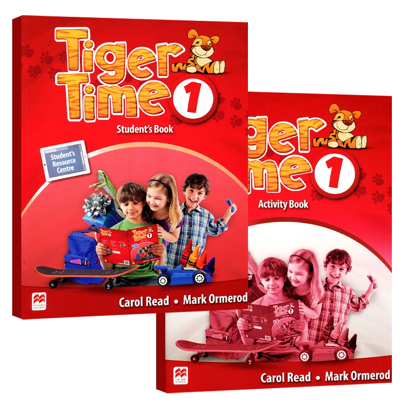原版进口 麦克米伦少儿英语教材 Tiger Time1-6级别学生套装小学入门英文启蒙 对标欧洲英语学习框架 附学生资源中心