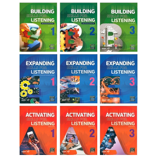美国原版compass少儿英语 Activating Skills for Listening1,2,3级别全套听力专项训练 小学同步测试 强化辅导 课外听力教材短期