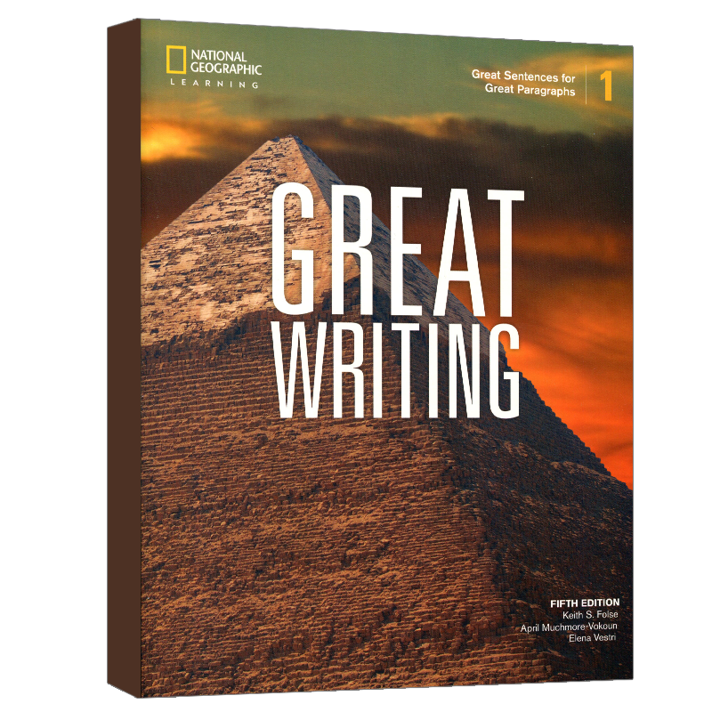 新版第五版美国国家地理 Great Writing foundations 1-5级别原版greatwriting教材中学生课外练习写作专项教程greatwriting第五版