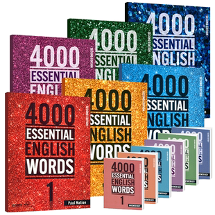进口原版新版 4000 Essential English Words 1 2 3 4 5 6级常见词英语词典初高中英语单词教辅书剑桥托福雅思核心词汇英语4000词