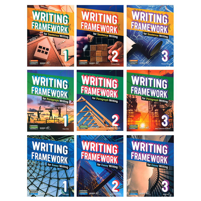 原版进口中小学英语写作专项训练指导技能书 writing framework for Sentence Paragraph Essay writing 句子段落短文写作框架教材