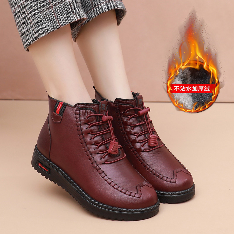 加绒加厚防滑防水奶奶老北京布鞋