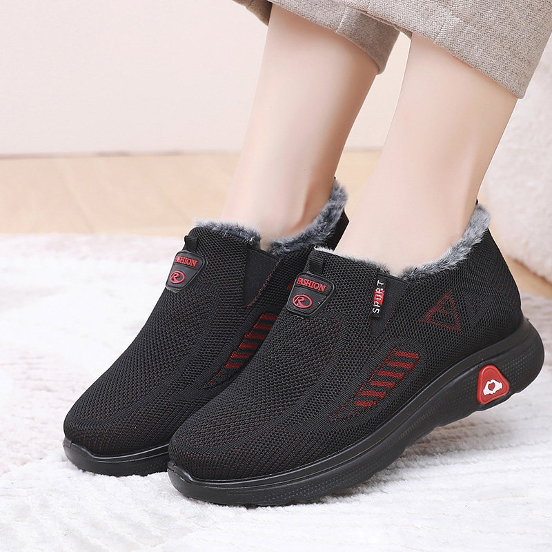 冬季加绒加厚保暖中老年人妈妈鞋防滑老北京布鞋女棉靴运动健步鞋,女鞋,棉鞋,淘宝优惠券,粉丝福利购,淘宝优惠卷