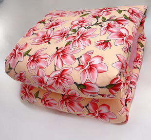 2026新款纯棉被套全棉被罩玉兰花清新棉花被子手工被罩方便拆洗