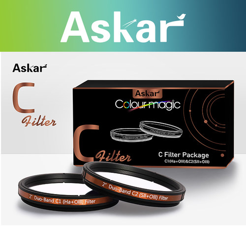 锐星 ASKAR 2英寸双带通滤镜C1 Hα+OIII、C2 SⅡ+OIII C组合
