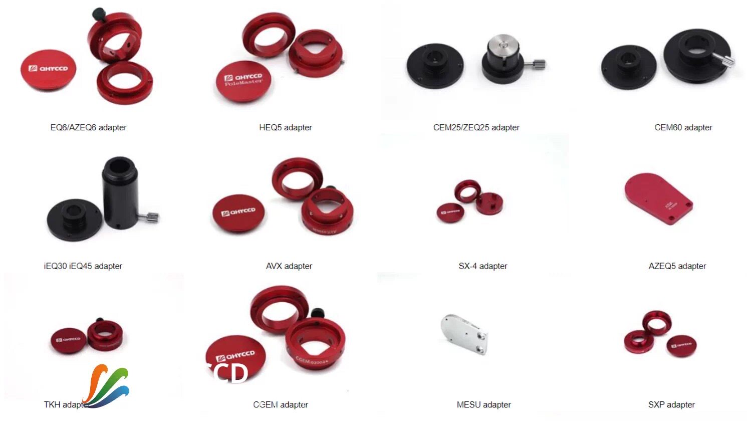 QHYCCD 电子极轴镜 Polemaster适配各品牌赤道仪接环NEQ6/AVX/CEM